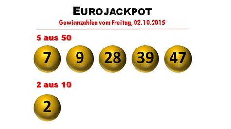 die letzten lottozahlen eurojackpot